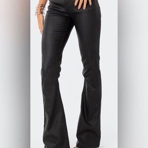 Edikted flare leather pants
